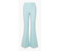 Halluana stretch-crepe flared pants - Blue