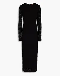 Missoni Crochet-knit midi dress - Black Black