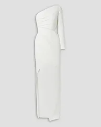 SEMSEM One-shoulder cutout sequined knitted gown - White White