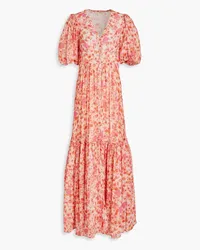 byTiMo Floral-print chiffon maxi dress - Pink Pink