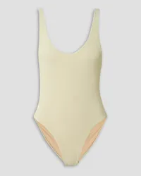 JADE SWIM Contour ribbed swimsuit - White White