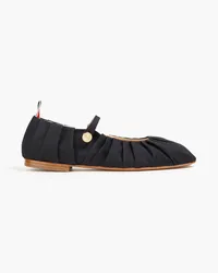 Thom Browne Thom John ruched satin ballet flats - Black Black