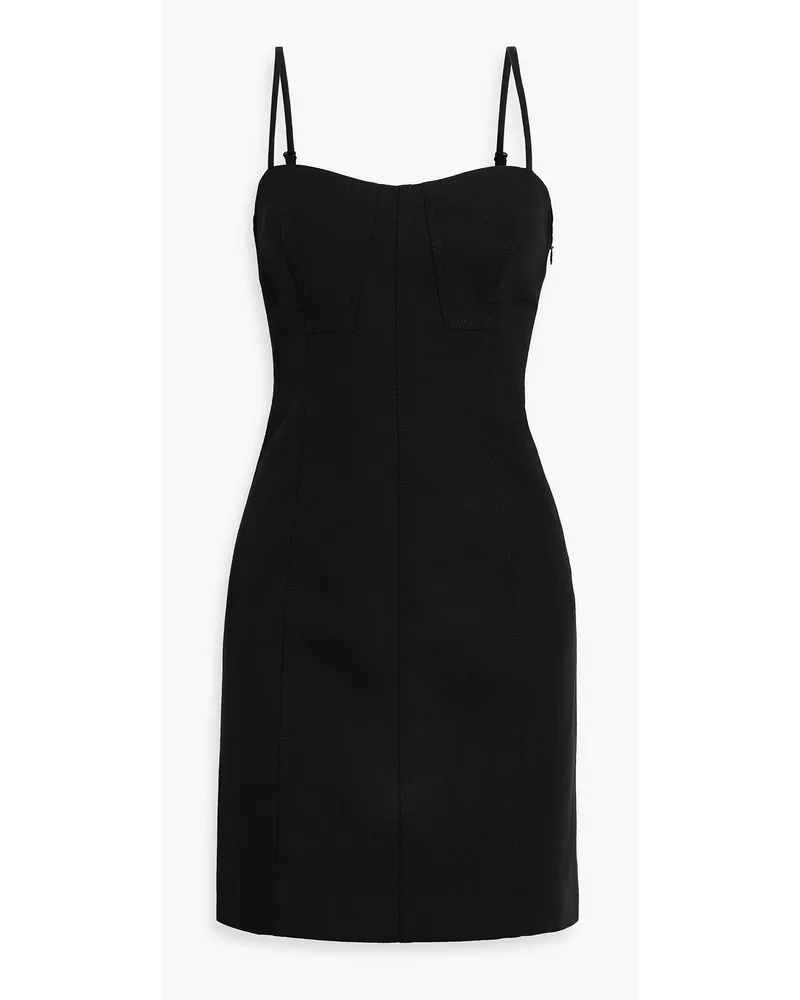 Derek Lam Blair cotton-blend twill mini dress - Black Black