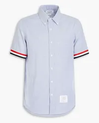 Thom Browne Striped cotton Oxford shirt - Blue Blue