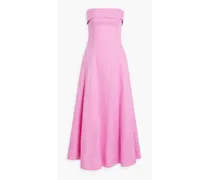 Cosette strapless linen maxi dress - Pink
