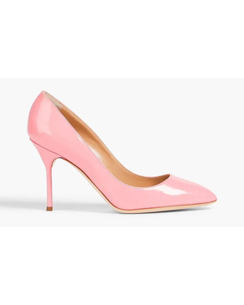 Sergio Rossi Chichi patent-leather slingback pumps - Pink Pink