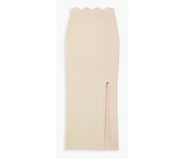 Delia stretch-knit midi skirt - Neutral