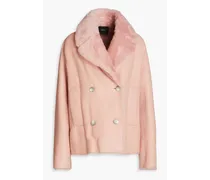 Calla shearling jacket - Pink