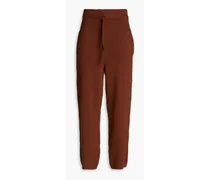 Knitted track pants - Brown