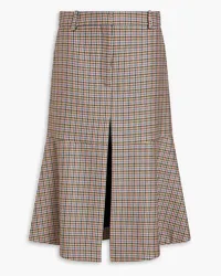 Stella McCartney Naomi houndstooth wool midi skirt - Neutral Neutral