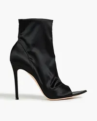 Gianvito Rossi Gotham stretch-satin ankle boots - Black Black