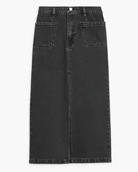 Frame Denim Le Bardot denim midi skirt - Gray Gray