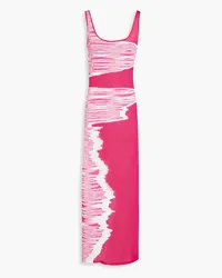 Missoni Intarsia-knit maxi dress - Pink Pink