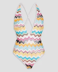 Missoni Mare striped crochet-knit swimsuit - Multicolor Multicolor