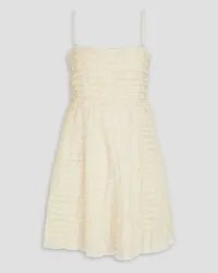 RED Valentino Tiered scalloped tulle mini dress - White White