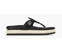 Miller Cloud Puff leather platform sandals - Black