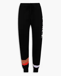 Chinti & Parker Intarsia wool and cashmere-blend track pants - Black Black