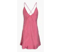 Jacquard mini slip dress - Pink
