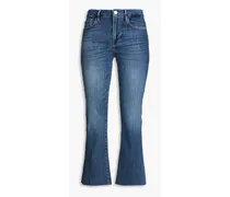 Le Crop Mini Boot mid-rise bootcut jeans - Blue