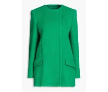 Brushed-felt coat - Green