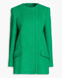 Oscar de la Renta Brushed-felt coat - Green Green