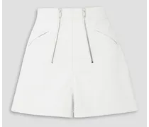 Faux leather shorts - White