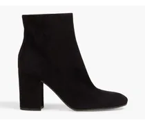 Rolling suede ankle boots - Black
