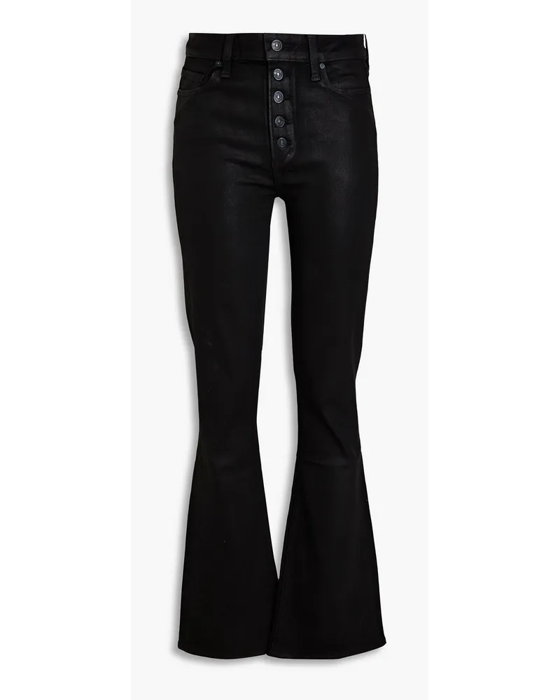 Paige Lou Lou high-rise flared jeans - Black Black