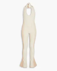 Jacquemus Baunhila stretch-knit halterneck jumpsuit - Neutral Neutral