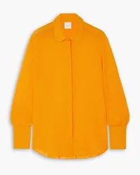 Patou Painter cotton-crepon shirt - Yellow Yellow