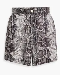 Onia Snake-print cotton shorts - Animal print Animal