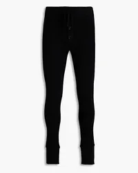 Dolce & Gabbana Skinny-fit wool track pants - Black Black