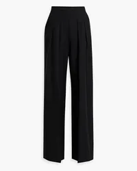 Enza Costa TENCEL™, linen and cotton-blend wide-leg pants - Black Black