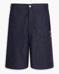 Jacquemus De-Nîmes Cuerda buckle-embellished denim shorts - Blue Blue