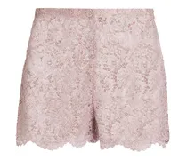 Metallic corded lace shorts - Pink