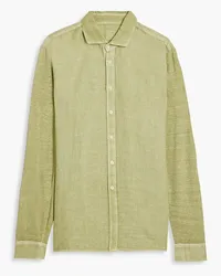 120% Lino Linen shirt - Green Green