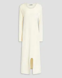 Jil Sander Velvet midi dress - White White