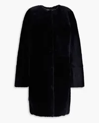 Yves Salomon Shearling coat - Blue Blue