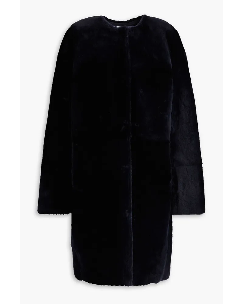 Yves Salomon Shearling coat - Blue Blue