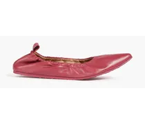 Alina leather pointed-toe flats - Pink
