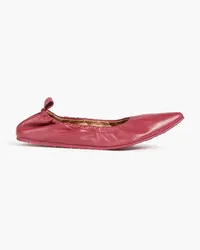 Gianvito Rossi Leather point-toe flats - Pink Pink