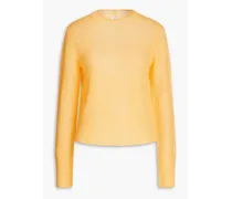 Ribbed-knit sweater - Orange