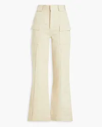 Petar Petrov Cotton-blend gabardine straight-leg pants - Neutral Neutral