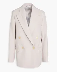 Acne Studios Double-breasted grain de poudre blazer - Gray Gray