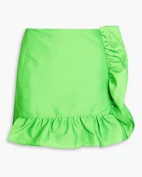 Sandro Ruffled organza mini skirt - Green Green