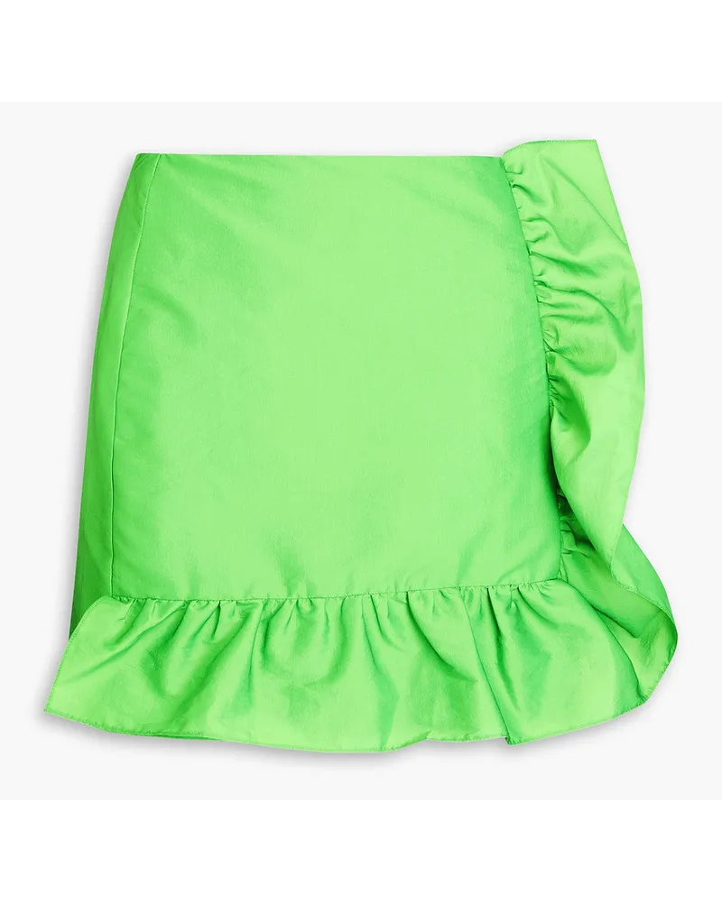 Sandro Ruffled organza mini skirt - Green Green