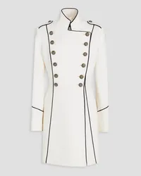 Dolce & Gabbana Double-breasted wool-blend coat - White White