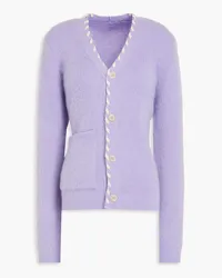 Jacquemus Lazo brushed knitted cardigan - Purple Purple