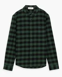 Alex Mill Checked cotton-flannel shirt - Green Green