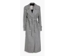 Christie double-breasted Prince of Wales checked wool coat - Blue